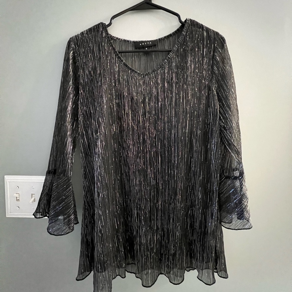 Sheer sparkly blouse